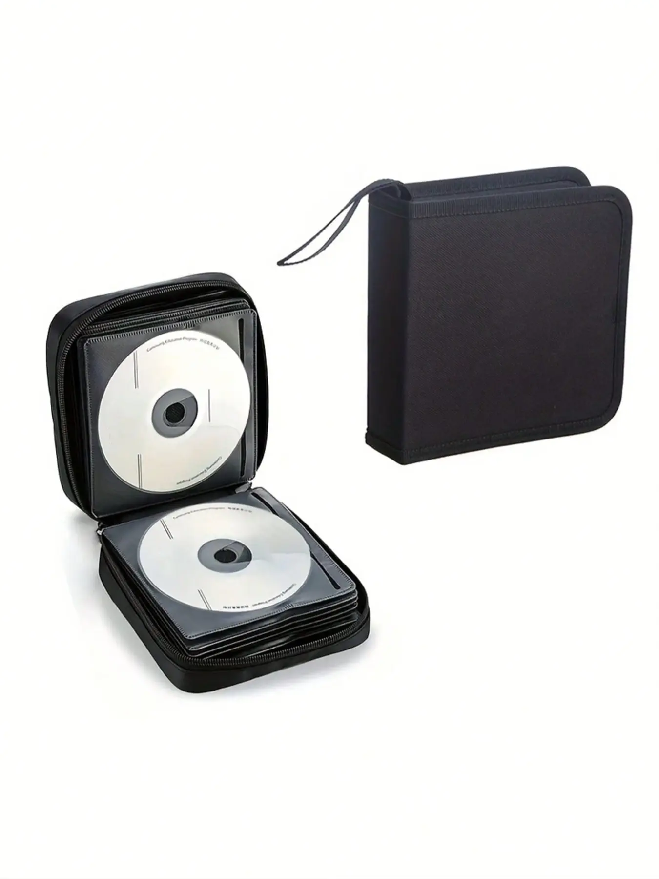 Portable CD/DVD Compact Storage Case with Durable Zipper, Secure Closure - Holds 40 Discs, CD/DVD Organizer Bag with Carry Handle, Car & Office Disc Holder for Home, Travel & Daily Use, Perfect Holiday/New Year Gift for Family, Friends & Partners