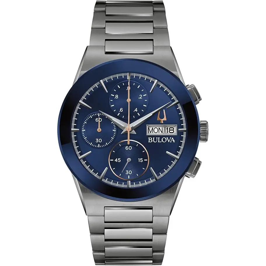 Bulova Modern Millenia Grey Chronograph Mens Watch 98C143 Bulova Modern Millenia Grey Chronograph Mens Watch 98C143