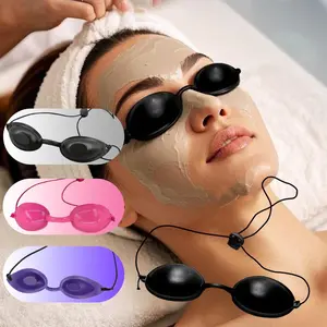 Sunbathing Eye Mask, 1 Count Sun Light Blocking Eye Cover, Professional Eye Protector for Tanning Bed, Sunbed, Spa, Salon, Blackout Sleep Mask, Beauty & Personal Care Product