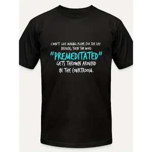 Men's & Women's Funny Lawyer Humor T-Shirt Legal Jokes Courtroom Wordplay 100% Cotton Heavyweight Loose Fit Tee for Law Students Legal Professionals Courtroom Attire Gift Plus Menswear Top