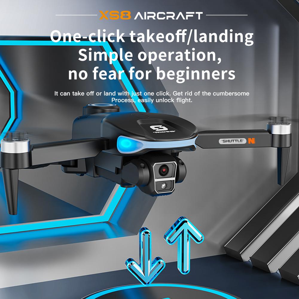 Drone with 4K  Dual Camera for Beginners, 1500m / 4921ft Long Range, Large Remote Screen & Body LCD Display, Brushless Motors, Optical Flow Stability, 2 Batteries Included