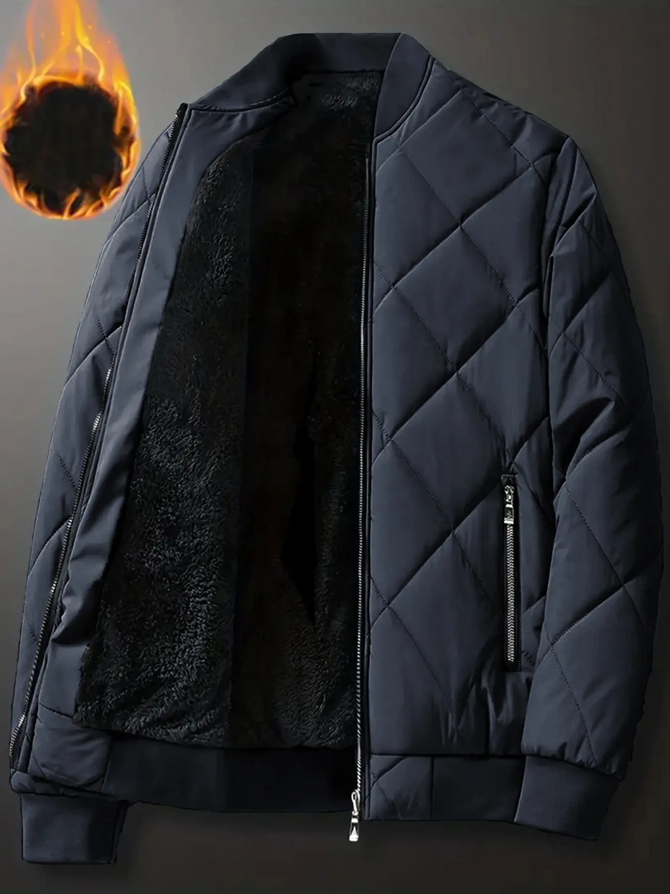 Men's Warm Fashion Jacket, Stylish Winter Outerwear, Casual Wear for Daily Use, Comfortable and Trendy Design, Perfect for Cold Weather