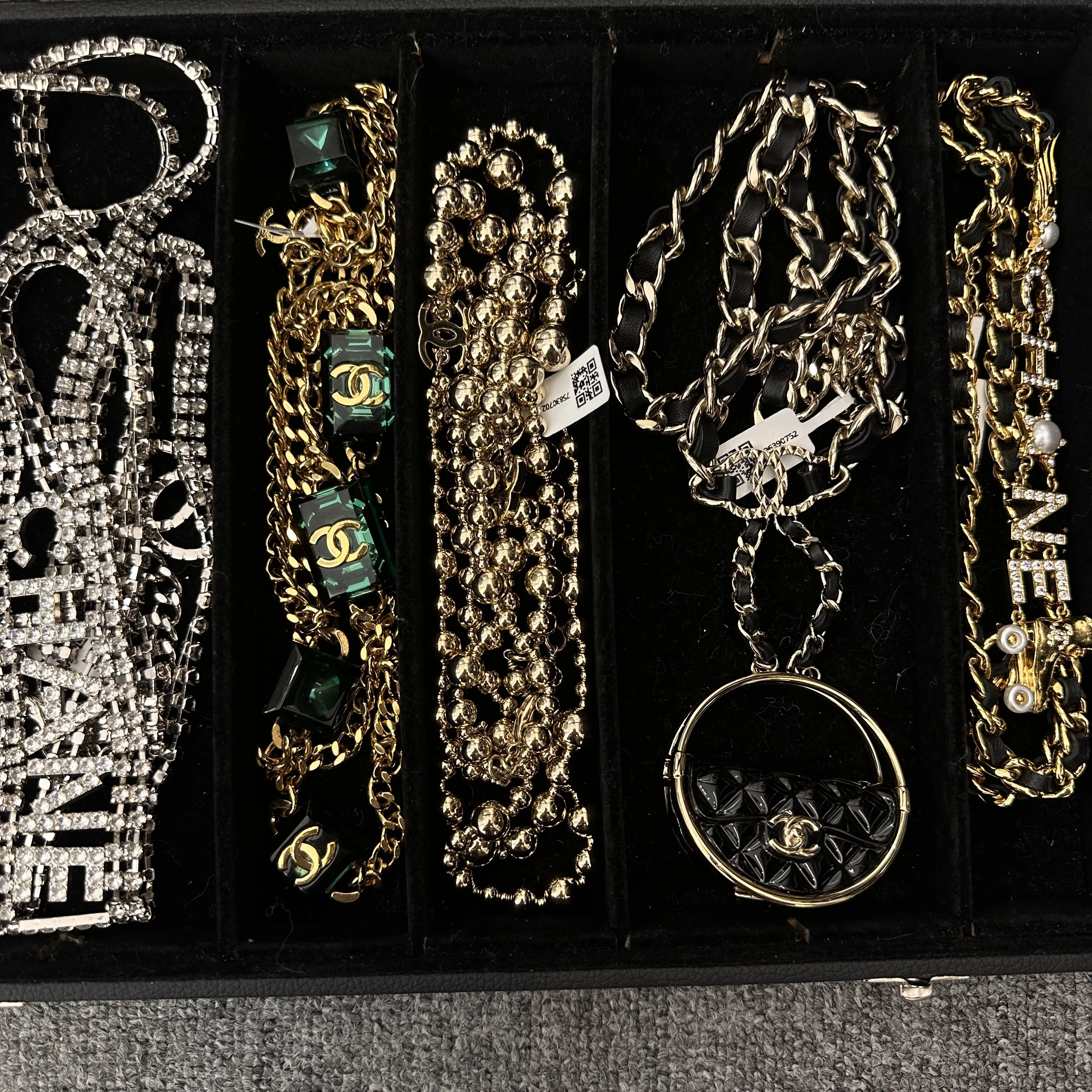 Pre-owned Vintage Chanel Costume Jewelry Lot, Brooches Necklaces Bracelets Rings