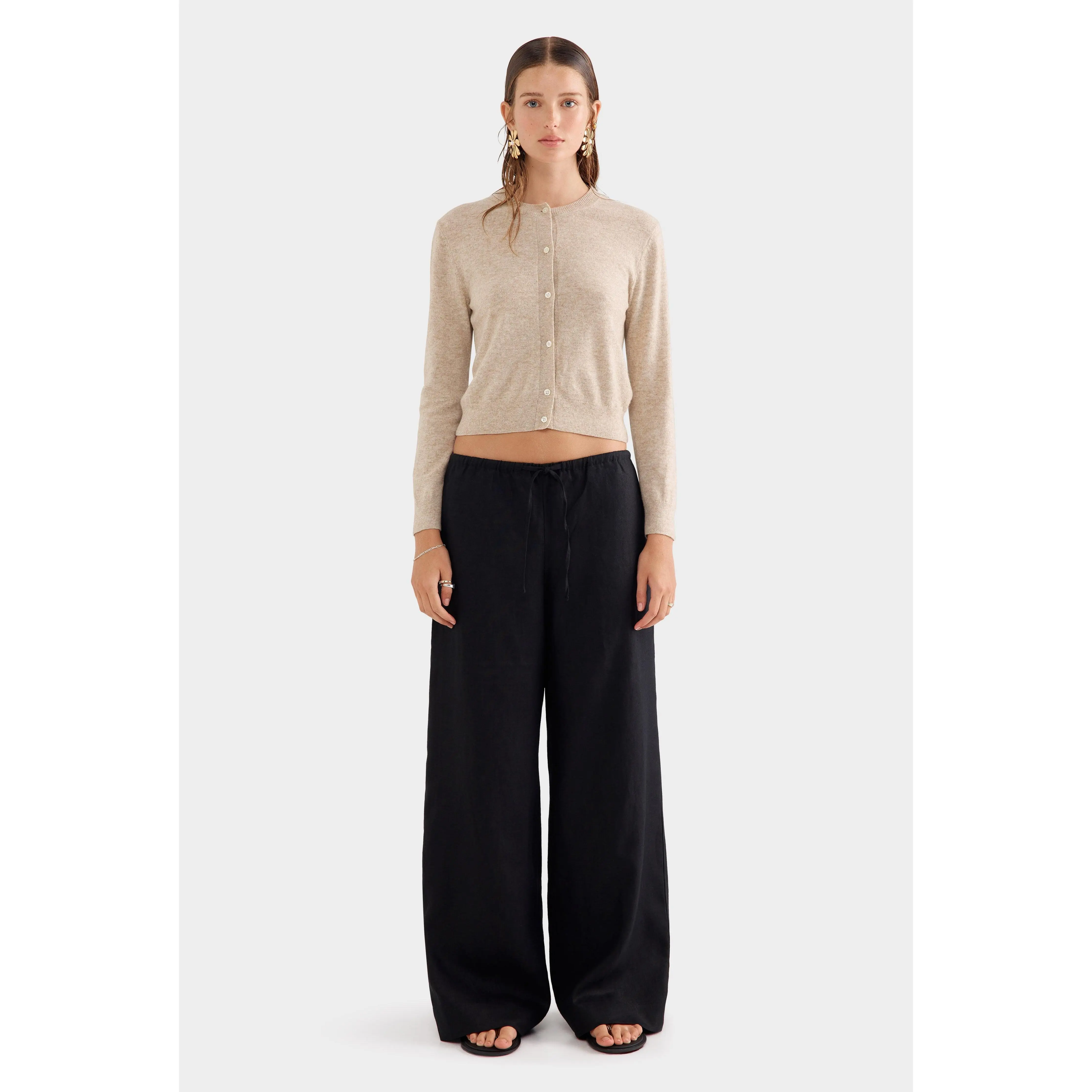 Cashmere Cardigan - Sand Cashmere Cardigan - Sand