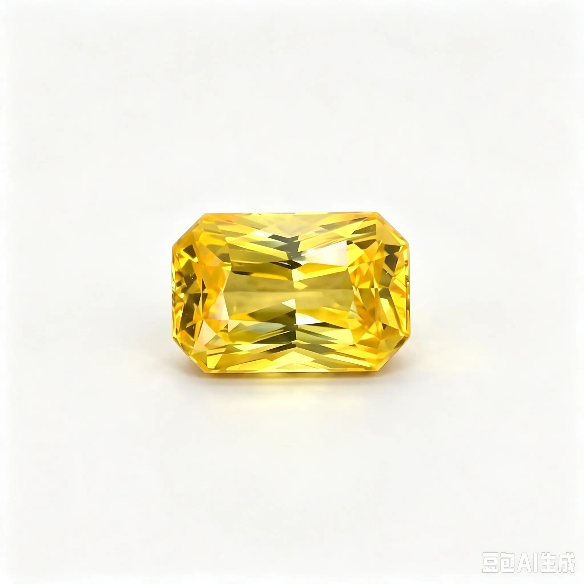 Lab-Grown Radiant Cut Yellow Sapphire With AGL Certificate