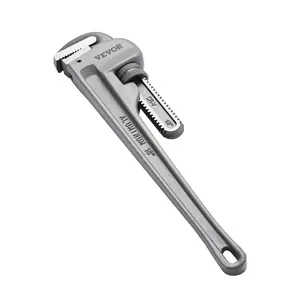VEVOR Aluminum Straight Pipe Wrench 18/ 24inch Adjustable Water Pipe Wrench CRV Throat