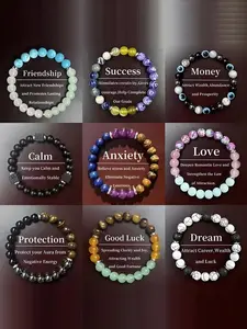 Beautiful Life Nine-Piece Set, Elegant Stone Bracelet, Bangle Bracelet Set, Stylish Accessory for Everyday Wear, Perfect Gift Idea, High-Quality Jewelry