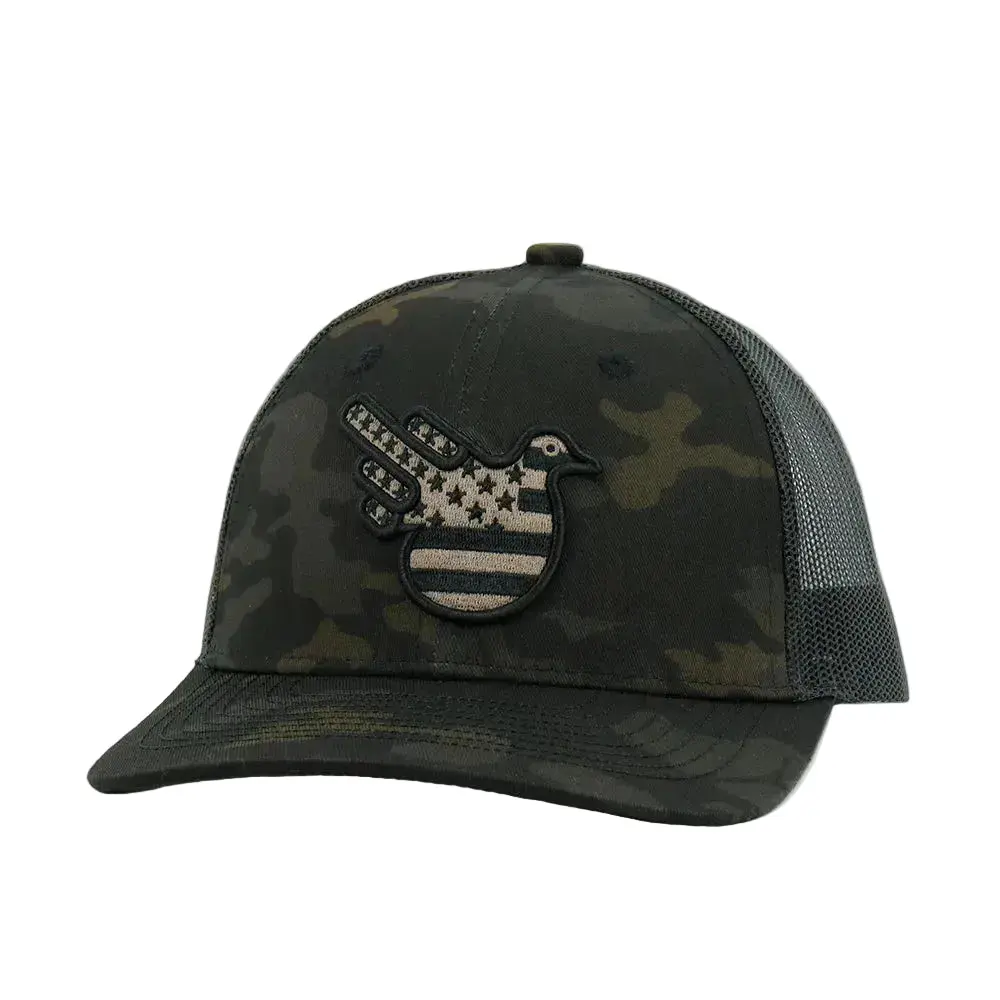 Camo/Black American Bird Trucker