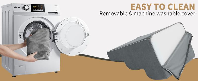 Naudacaa Dog Stairs for Small & Large Dogs and Cats, 6/7 Steps Dog Ramp for High Beds, Couch, Sofa, Waterproof Pet Steps with Removable Washable Cover