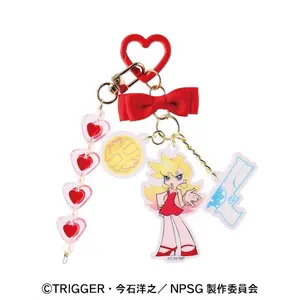 PANTY & STOCKING with GARTERBELT Jarajara Keychain featuring Heart Charms and Bow Design for Fans