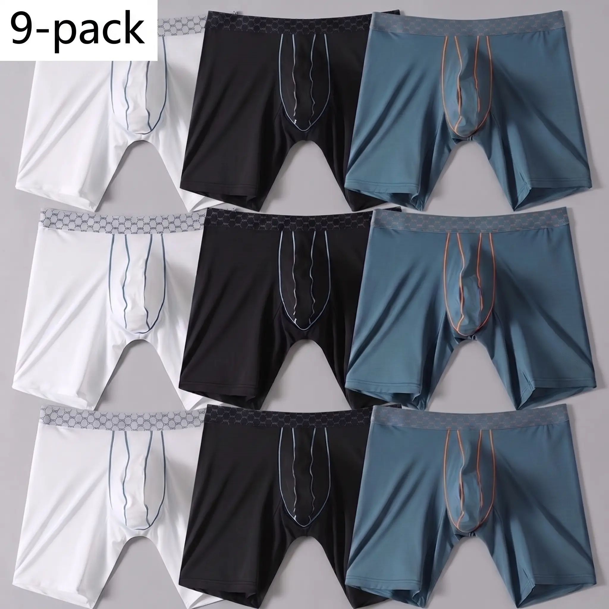 Men's Boxer Briefs Performance Athletic Underwear Long Leg Quick Dry Breathable Moisture Wicking (3 Pack / 6 Pack / 9 Pack)