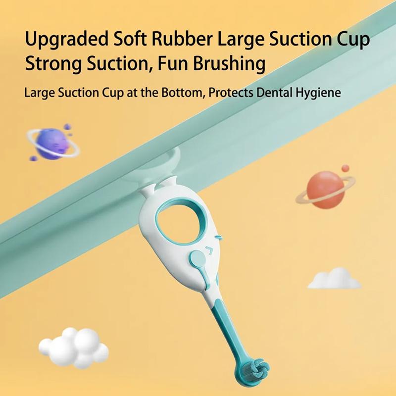 ICESEE Cartoon Themed Children's Toothbrush with Ultra-Fine Bristle, Tooth-Protecting for Baby, Resistant to Shedding and Fraying, Non-Slip and Easy to Grip, Maximum Cleaning Power