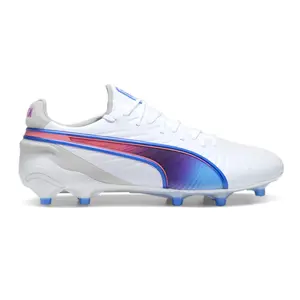 PUMA Mens King Ultimate Soccer Cleats Cleated, Firm Ground - White