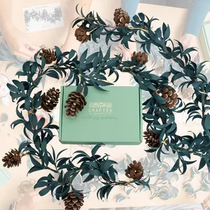 Pinecone & Sprig Garland | Pinecone Craft | Christmas Craft Kit | Seasonal Decor Craft | Holiday Decor | Christmas Decor