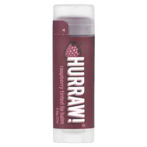Hurraw! Balm Tinted Lip Balm, Raspberry, 0.17 oz (4.8 g)