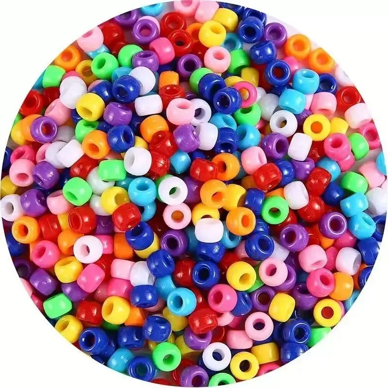 1000+ Small Acrylic Beads Bulk, Bead Mix, Bead Assortment, DIY Mixed Beads, Large Hole Beads for Bracelet Making, Hair Braid Weaving, Handmade Crafts & DIY Projects