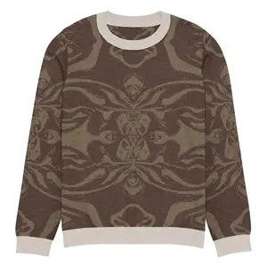 Swift Drips - Knitted crew neck sweater - BRN