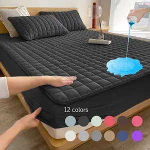 Waterproof Mattress Protector Set, Includes Fitted Sheet and Bedspread, Deep Pocket Design, Soft Quiet Breathable