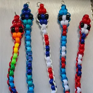 Snake Pony Bead Kandi Keychain, Handmade Stylish Practical Casual 80s-90s Nostalgic Trending Animal Fidget Accessory, Gifts for Boyfriend