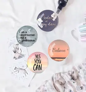 4/6PCS Random Inspirational Fridge Magnets – Aesthetic Quote Magnetic Stickers for Refrigerator, Cute Motivational Decor for Kitchen & Office