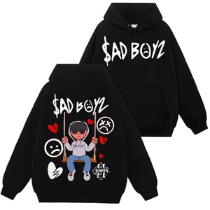 Sad Boyz Mania Tour Graphic Hoodie Sweatshirt Men Women Casual Streetwear Top Trendy Latin Trap Urban Style Music Fan Daily Wear