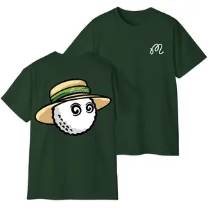 [VER.1] Malbon Golf Bucket Hat Ball Graphic T-Shirt – Funny Golf Character Tee, Golfcore Streetwear Shirt for Golf Lovers, Unisex Casual Golf Tee, Gifts for Men