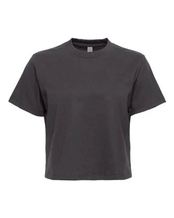 NEXT LEVEL Men's Floral Hummingbird Shortsleeve Round Neck Cotton Casual Top - 7610 Heavyweight Boxy Fabric Apparel, High-Waist Compatible, Plain Design