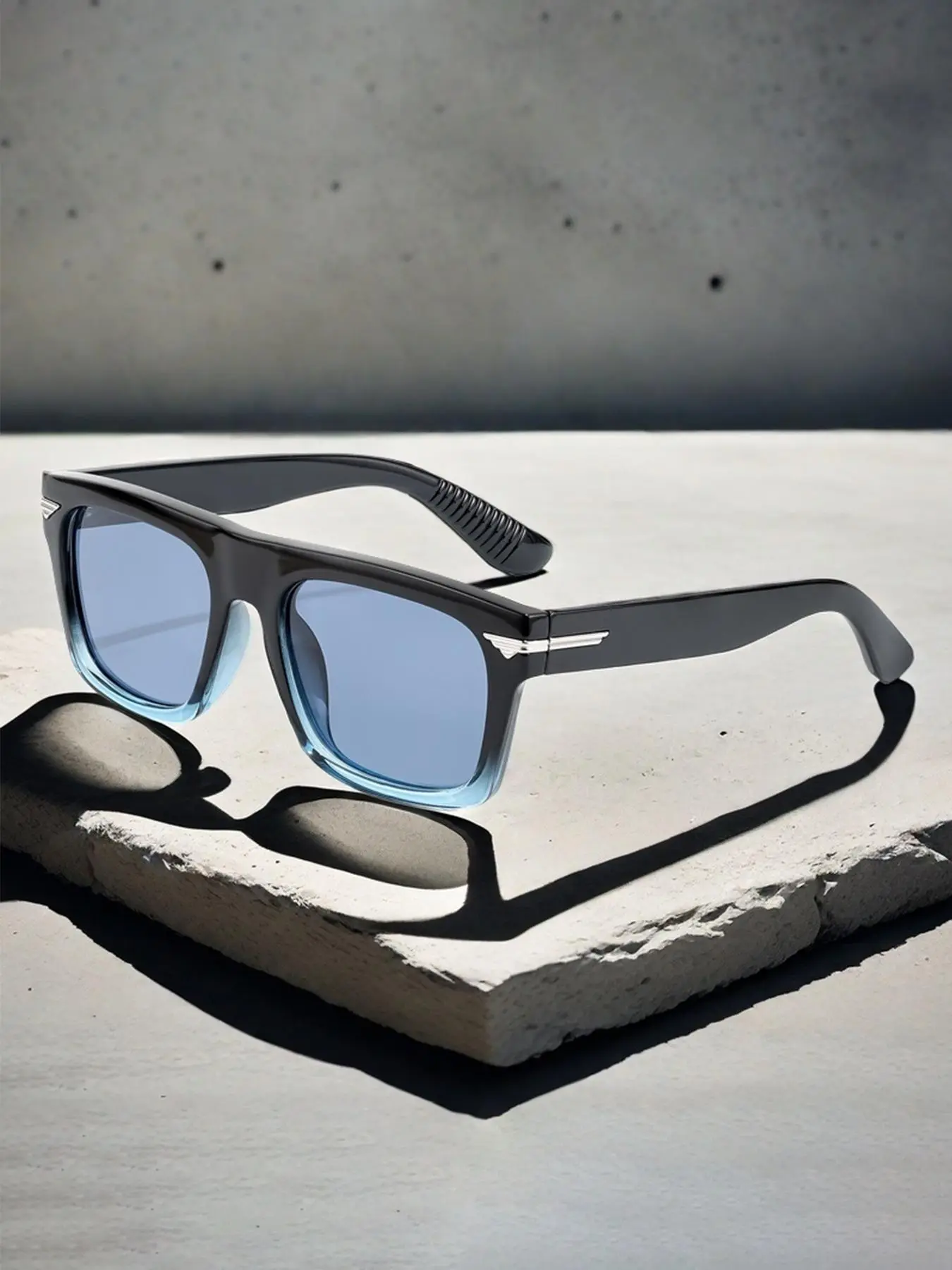 Unisex Vintage Trendy TR Frame Sunglasses, Retro All-match Tinted Lens Sunglasses for Everyday Use, Fashion Modern Accessories for Outdoor Activities