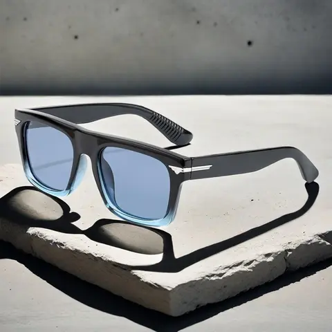 Unisex Vintage Trendy TR Frame Sunglasses, Retro All-match Tinted Lens Sunglasses for Everyday Use, Fashion Modern Accessories for Outdoor Activities