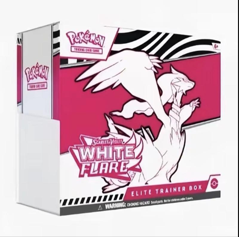 Pokemon Scarlet & Violet White Flare Elite Trainer Box - Official Trading Card Game Expansion Pack