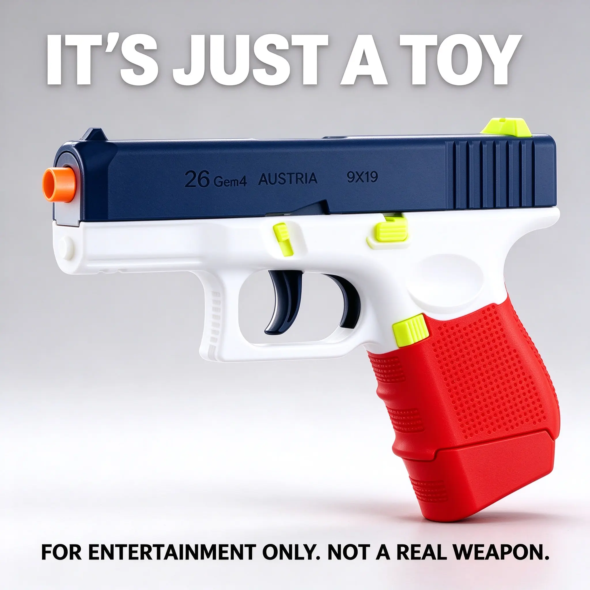 Shell Ejecting Soft Dart Blaster Toy, Outdoor Backyard Game Toy, Birthday Holiday Gift for Teens Ages 14+