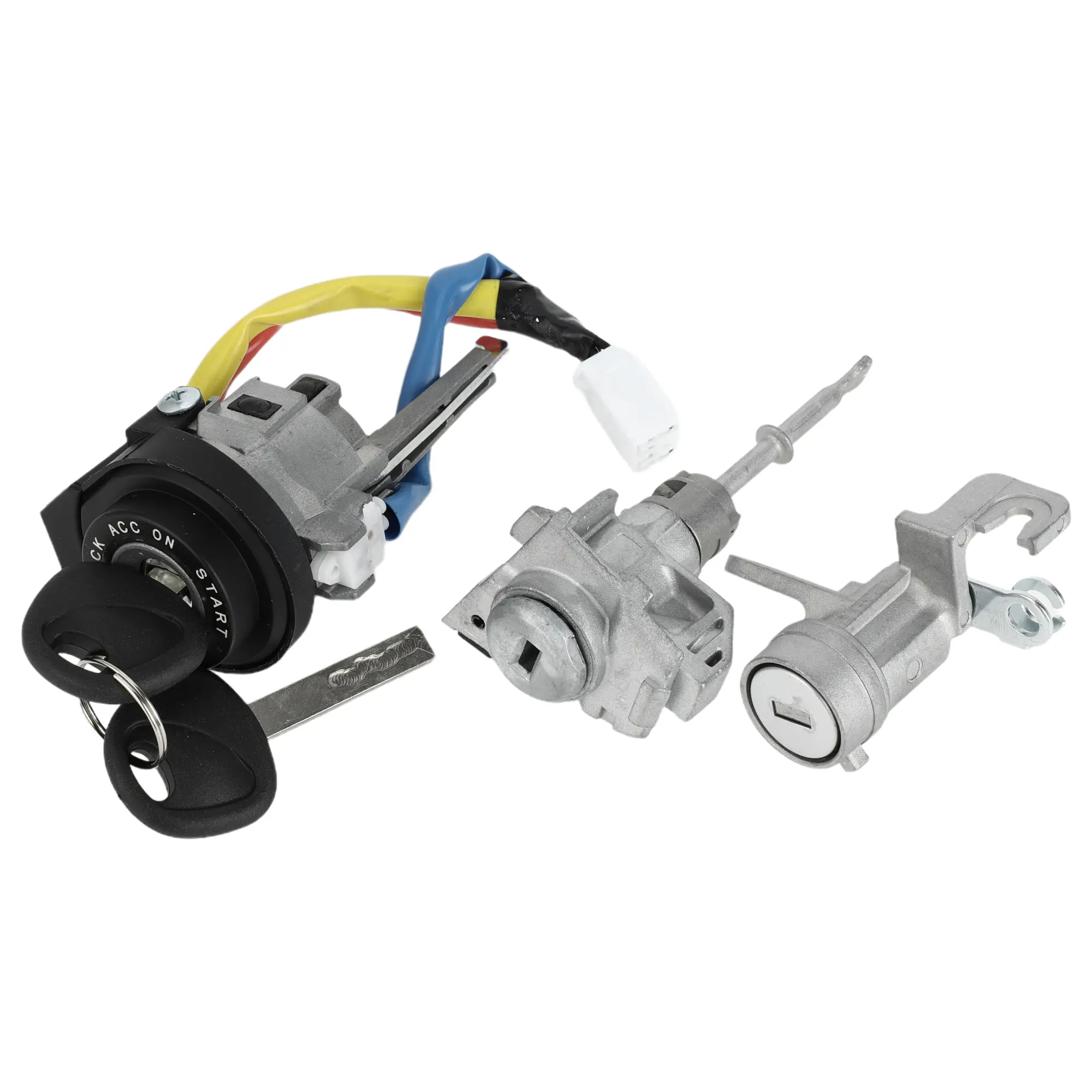 1 Set Ignition Lock Cylinder for Kia Optima 2016-2020 Front Door Lock Cylinder No.81991-35240 Silver Tone Metal