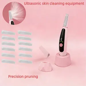 Ultrasonic Hair Trimmer for Women, Personal Care Appliances, Silent Low Vibration, Multiple Replacement Blades, Portable Precision Grooming, Face Lip Hair Removal