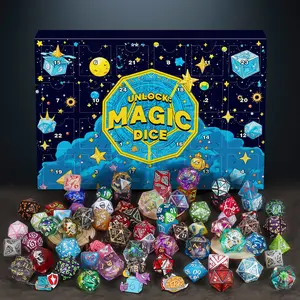 2026 Dice Mystery Dice Set, Various Polyhedral Dice Styles,  Random Patterns & Durable Bag, Perfect Christmas Gift for D&D RPG MTG Table Gamers