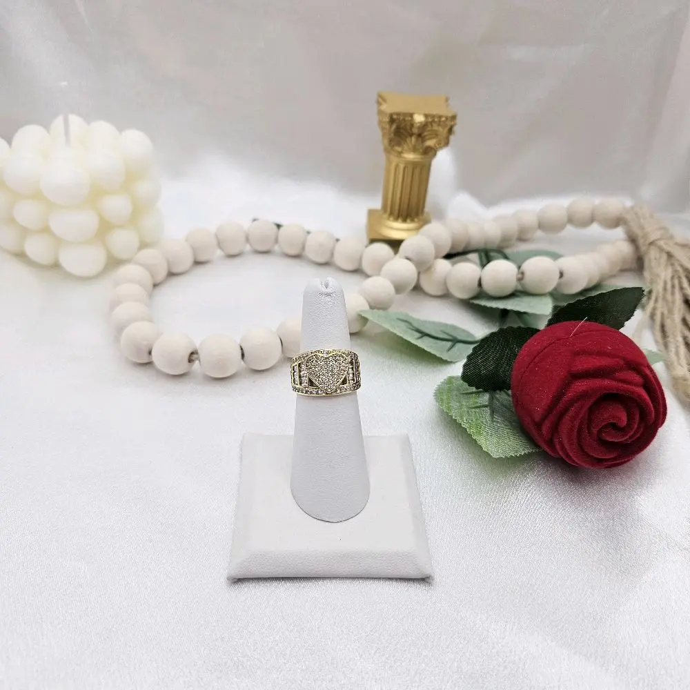 valdiviajewelry #2346 Princess Heart Ring, 14k Gold Plated, High Quality