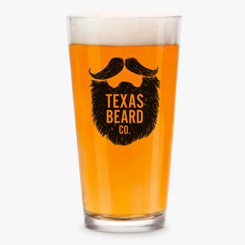 Texas Beard Co. Beer Glass