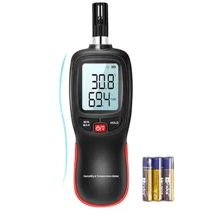 WT83 Temperature Humidity Meter,  Thermometer Hygrometer with Ambient Dew Point Wet Bulb Temperature Indoor Outdoor, Max/Min Data Hold, 1000 Sets Data Log,  Included