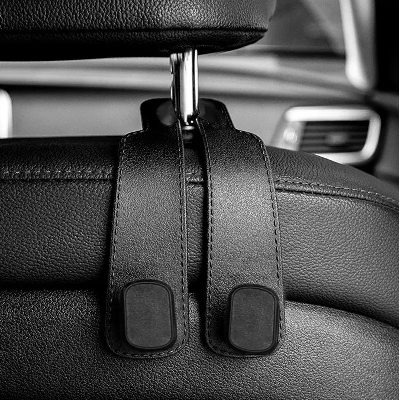 2-Pack Dual Car Headrest Hooks, Multifunctional Storage Hanger for Phone & Wallet, Car Interior Organizer, Car Organization Accessories, Car Organizers and Storage
