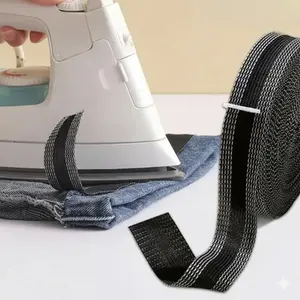Adjustable Jeans & Pants Length DIY Kit: Detachable Hem Repair Patches for Kids & Adults, Travel-Friendly Clothing Adjustment Tool, Washable No-Sew Fabric Adhesive Strips for All Sizes.