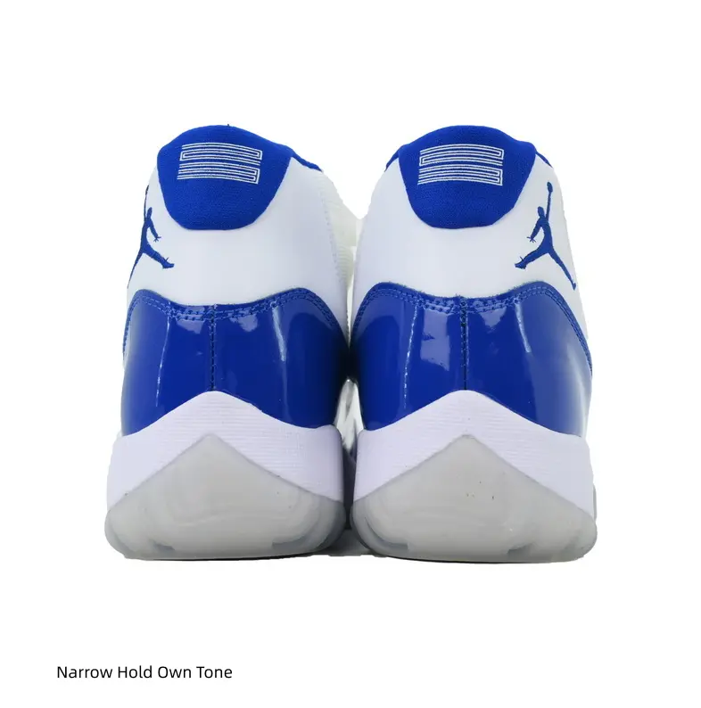 Sharp Two-Tone Mid Top Casual Sneakers, Textile Patent Leather Spliced Upper, Clean White Royal Blue Contrast Details, Cushion Midsole, Lightweight Urban Street Trend Sports Shoes For Men Women