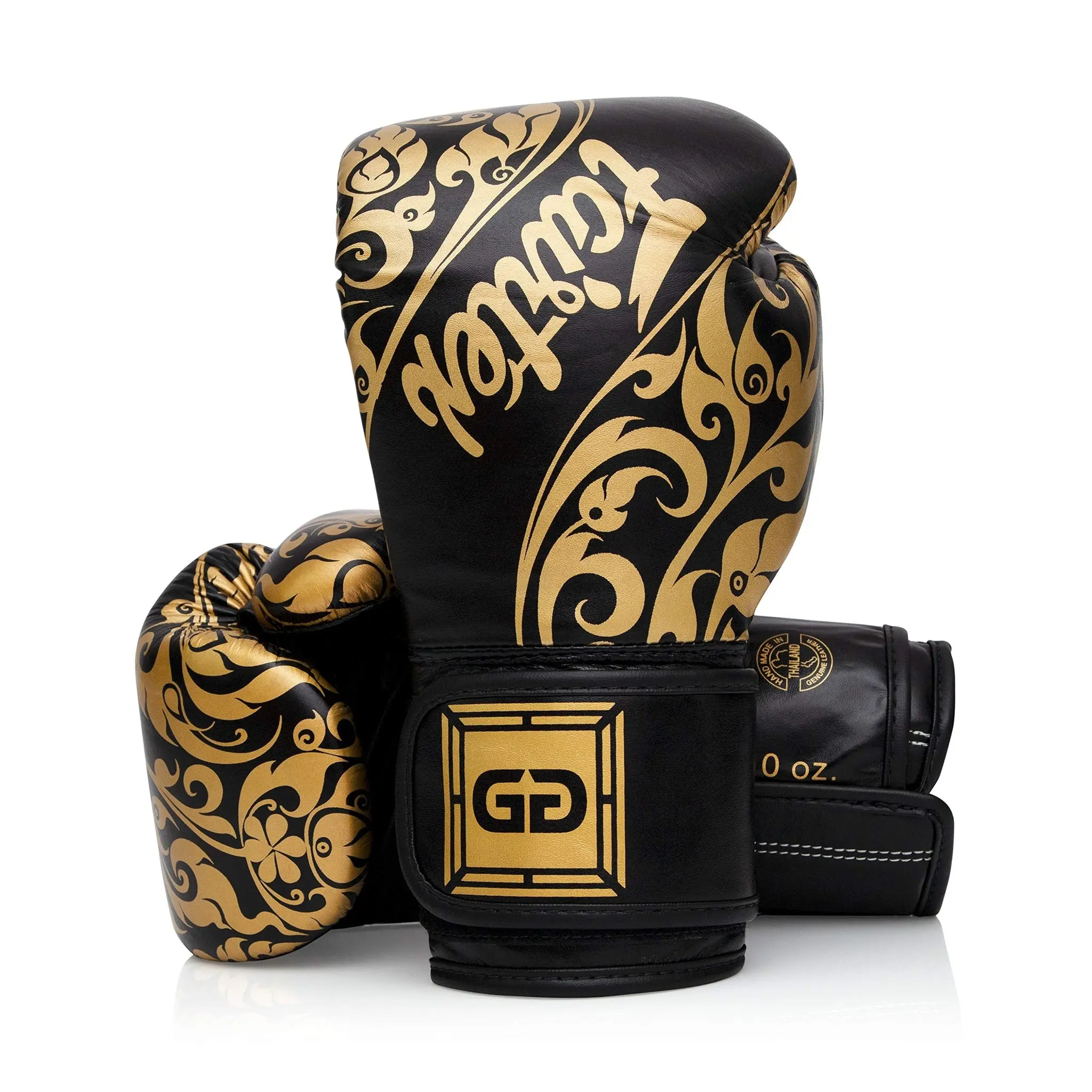 Fairtex BGVG2 Black Kickboxing Gloves, Professional Combat Sports Gloves for Martial Arts Training, Protective Gear, Authentic Leather, Muay Thai Boxing, Multi-Size