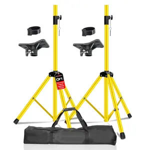 5 Core Speaker Stand Tripod Pair Heavy Duty Adjustable 72" Universal Mount for PA DJ Studio w Bag