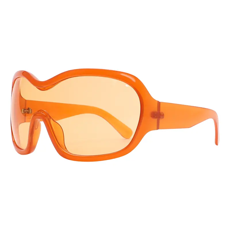 Oversized Trendy Wrap Around Sunglasses for Women Men - Cool  display picture 2