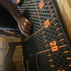 Product Review of KastKing EZ Fillet Fish Fillet Mat, Anti-slip Texture With 25" Integrated Ruler, Extended Dimensions, Easy to Clean Material, Portable Storage, Fish Cutting Board Chopping Block Ceramic from D**a