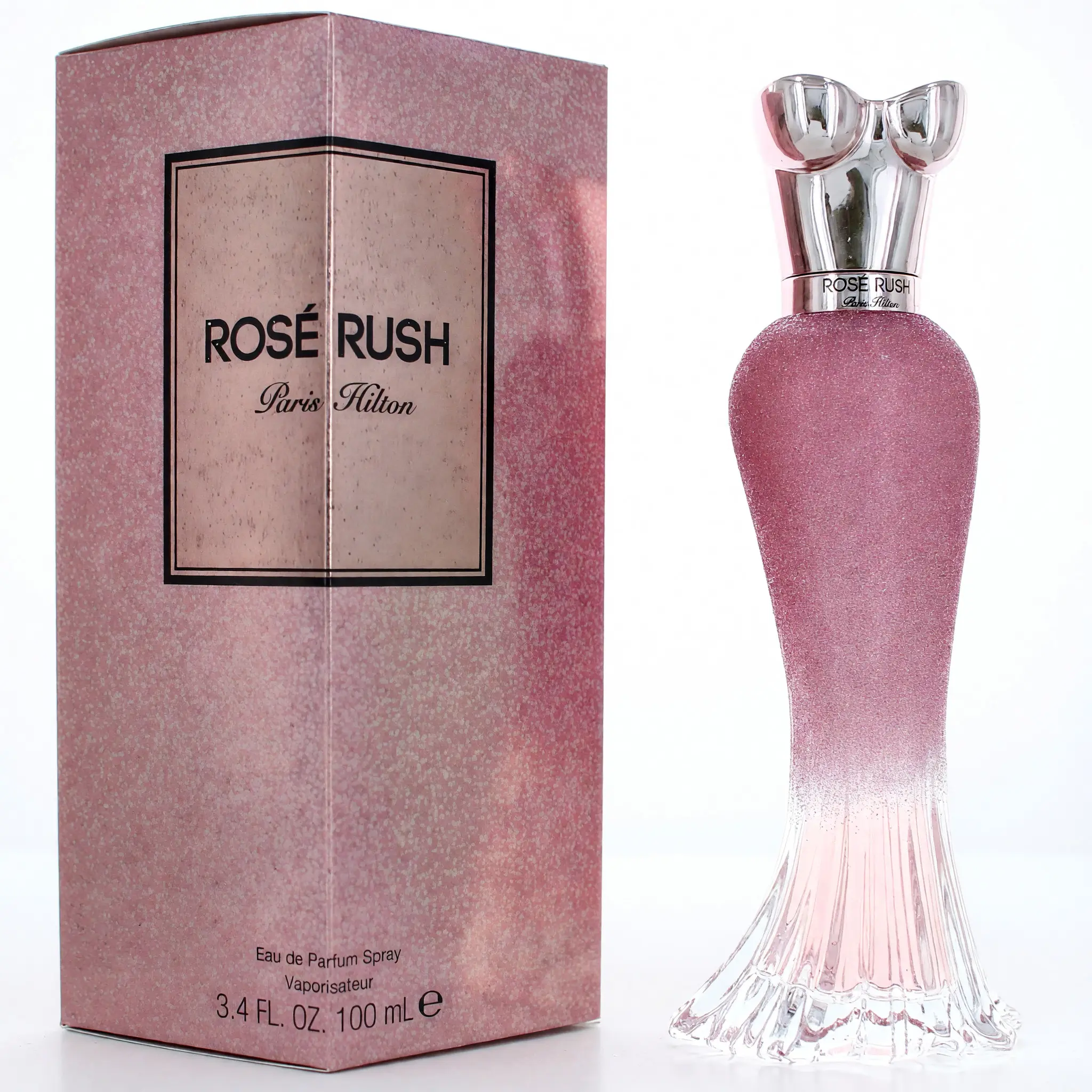 Rose Rush by Paris Hilton, 3.4 oz EDP Spray for Women, Cedar, Papaya, Bottled Spray Women's Fragrance, 3.4 Fl Oz, Floral Fruity, Neroli Rose, Musk
