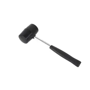 Color Rubber Mallet Non-Bouncy Installation Hammer, Tile Safety Hammer for Camping and Tent Stakes, Heavy-Duty Rubber Head Handle Tool