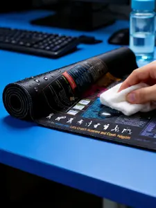 Essential Mouse Pad - Excel Shortcut Extended Desk Mat, Stitched Edges & Non-Slip Base
