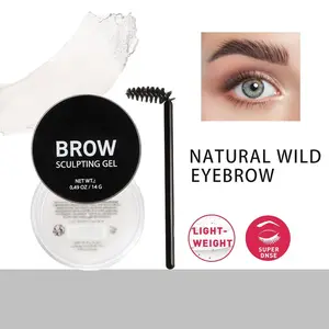Eyebrow Wax Brow Gel - Eyebrow Styling Wax for Feathery & Fluffy & Brow Freeze, Long Lasting Waterproof Clear Eyebrow Gel Perfect Gift
