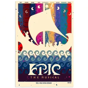 Epic Canvas Poster -  Wall Art With Vibrant "The Epic Musical" Design, Perfect For Bedrooms, Living Rooms & Holiday Decor - Ideal Gift For Friends, Family & Colleagues