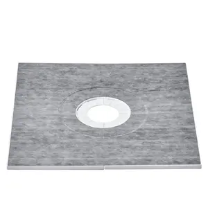 summervibes VEVOR Shower Curb Kit, 36x36 Shower Pan Kit with 6.3 Central Drain, Lightweight EPS Shower Installation Kits with 2 Waterproof Cloths, Shower Pan Slope Sticks Fit for Bathroom, Drainage, Eps Foam